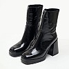Women Boots 2761 Black Patent Leather Alpe
