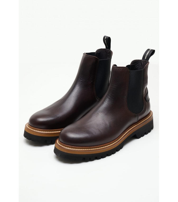 Men Boots 232070 Brown Leather La Martina