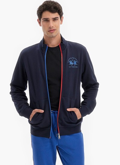 Ανδρικές Ζακέτες Pascal.Zip Μπλε Βαμβάκι Pepe Jeans