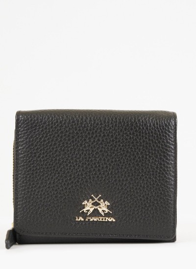 Γυναικεία Πορτοφόλια Wallet.Gab Μπλε ECOleather La Martina