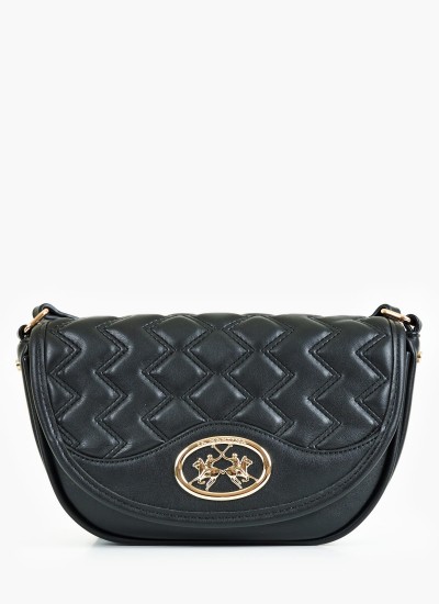 Γυναικείες Τσάντες Isabel.Over Μαύρο ECOleather La Martina