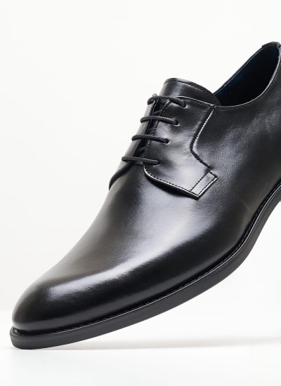 Men Shoes 1500 Black Leather Damiani