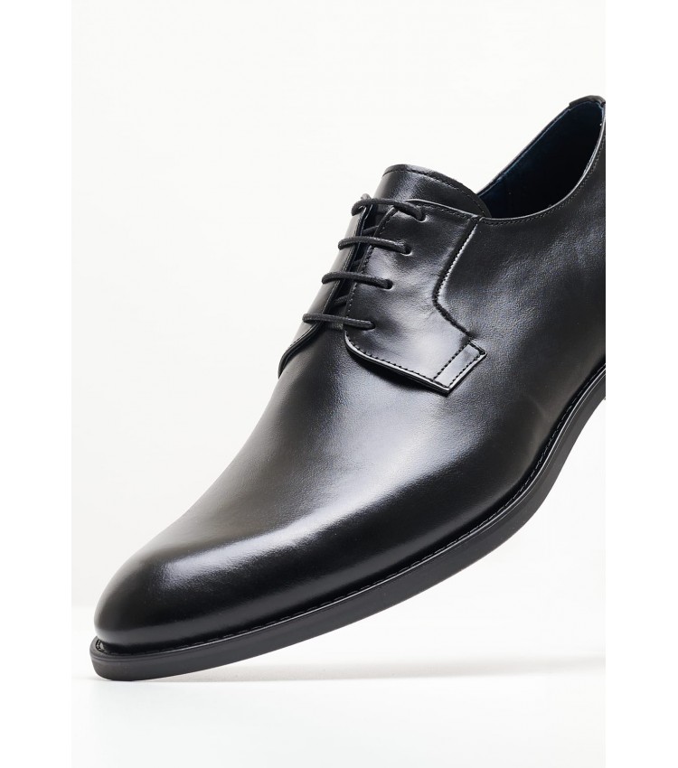 Men Shoes 1500 Black Leather Damiani