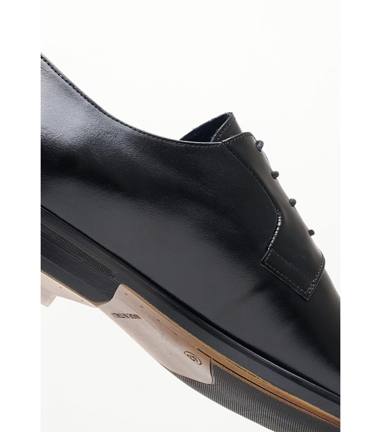 Men Shoes 1500 Black Leather Damiani