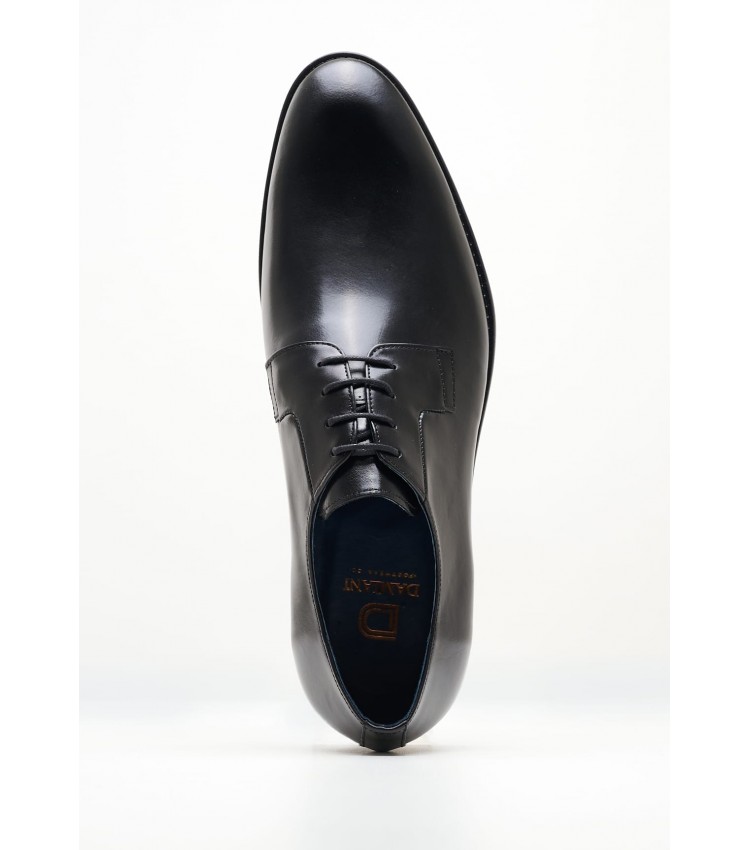 Men Shoes 1500 Black Leather Damiani