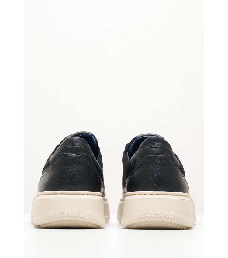 Ανδρικά Παπούτσια Casual 4303 Μαύρο Δέρμα Νούμπουκ Damiani