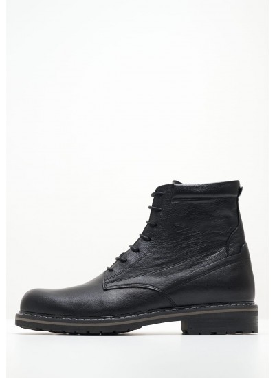 Men Boots 4802 Black Leather Damiani