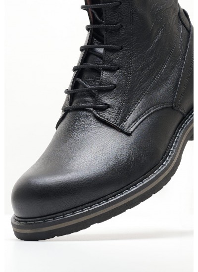 Men Boots 4802 Black Leather Damiani