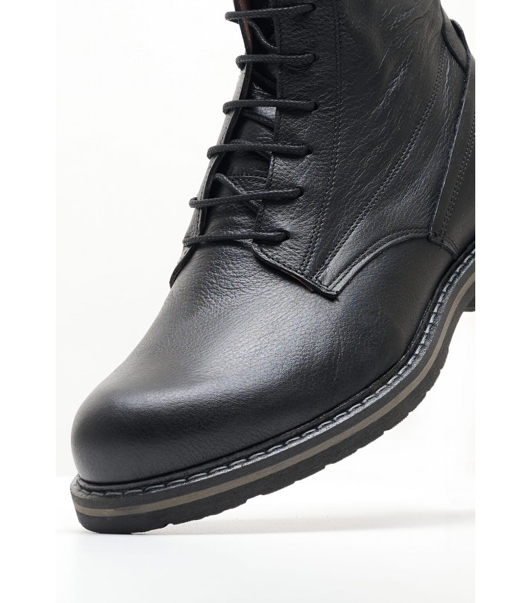 Men Boots 4802 Black Leather Damiani