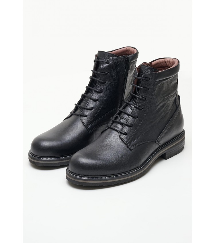 Men Boots 4802 Black Leather Damiani