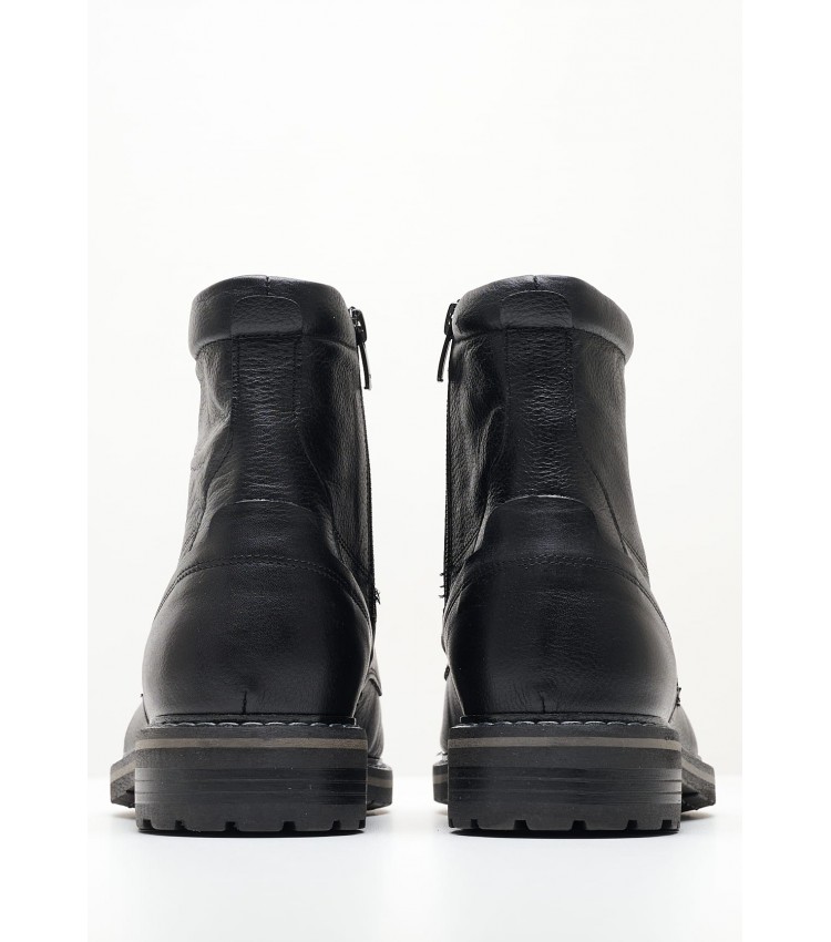 Men Boots 4802 Black Leather Damiani