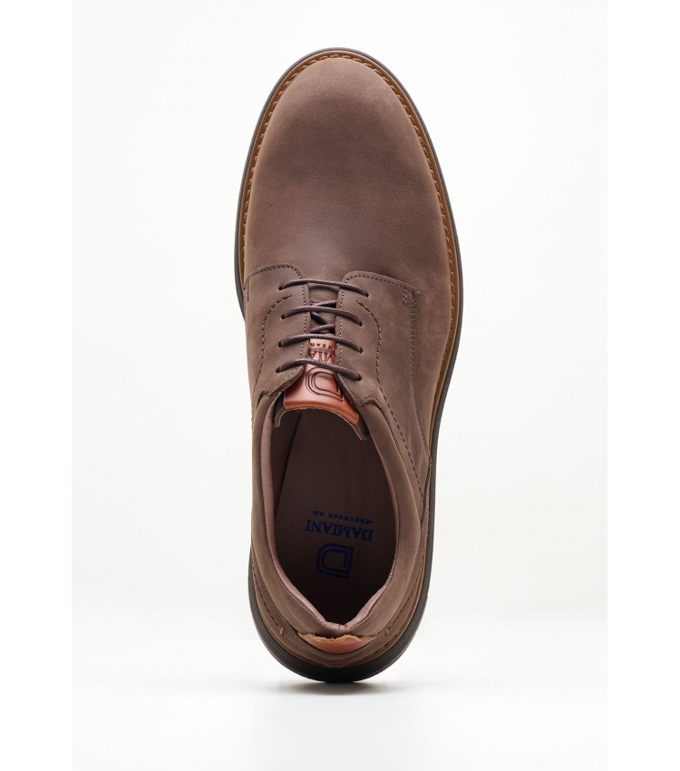 Men Shoes 5200 Brown Oily Leather Damiani