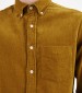 Men Shirts Cord.Shirt Brown Cotton GANT
