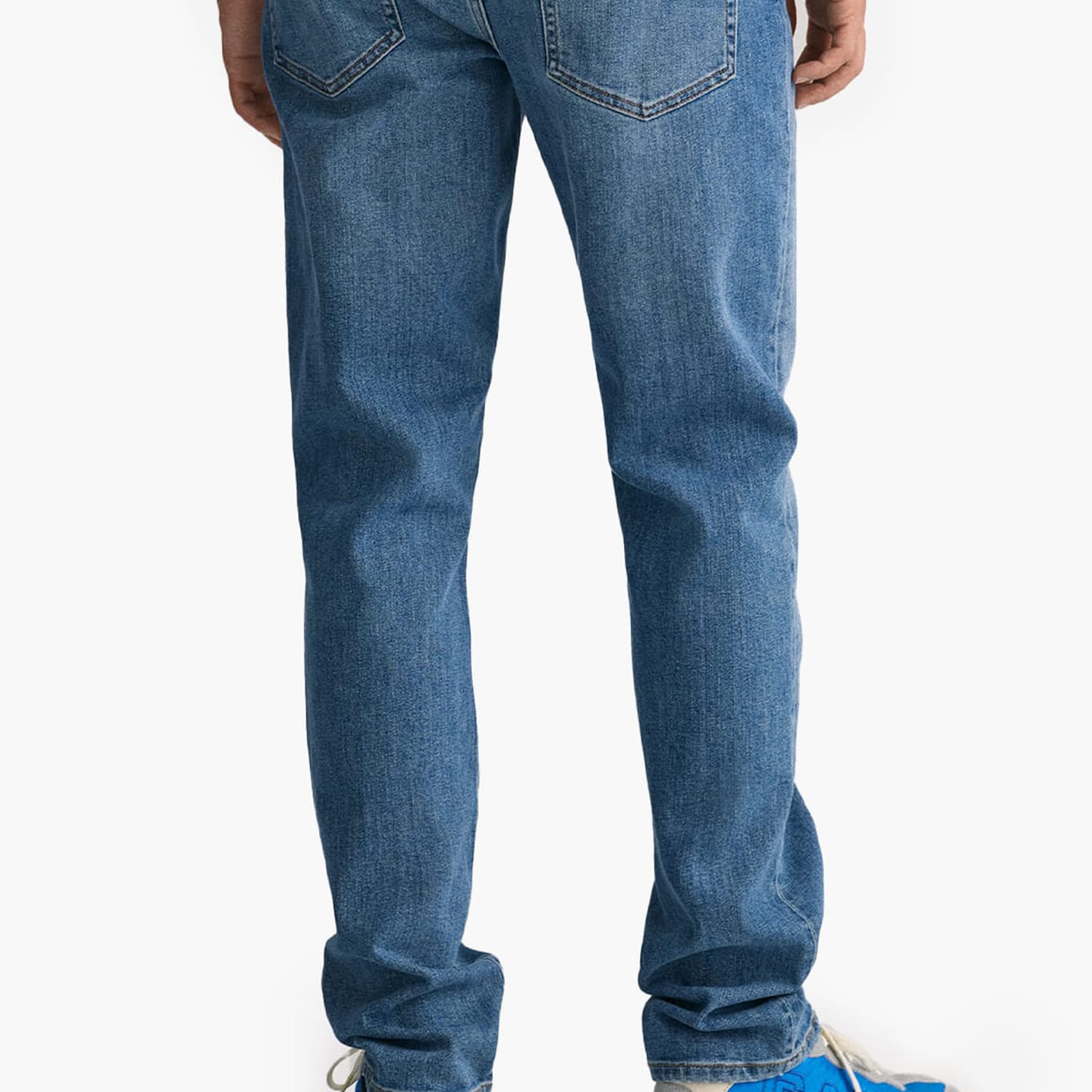 Men Pants Jeans.Sl Blue Cotton GANT Men Pants Jeans.Sl Blue Cotton GANT