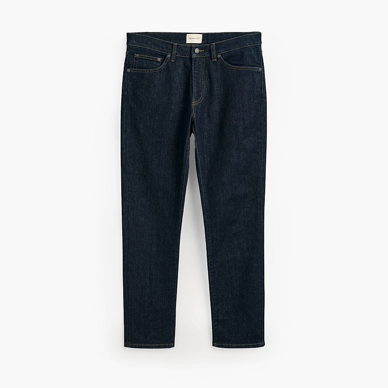 Ανδρικά Παντελόνια Jeans.Sl Σκούρο Μπλε Βαμβάκι GANT