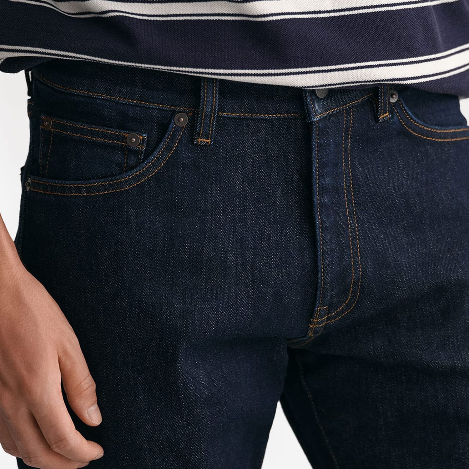 Ανδρικά Παντελόνια Jeans.Sl Σκούρο Μπλε Βαμβάκι GANT Ανδρικά Παντελόνια Jeans.Sl Σκούρο Μπλε Βαμβάκι GANT