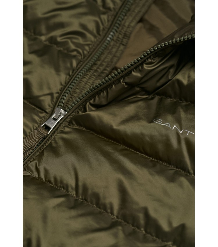 Men Jackets Light.Jkt Green Polyester GANT