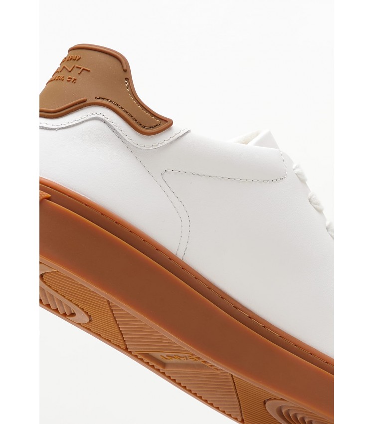 Ανδρικά Παπούτσια Casual Mc.Julien24 Άσπρο Δέρμα GANT