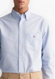 Men Shirts Oxford.Shirt LightBlue Cotton GANT