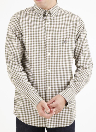 Ανδρικά Μπουφάν Brockstone Λαδί Πολυεστέρα Barbour