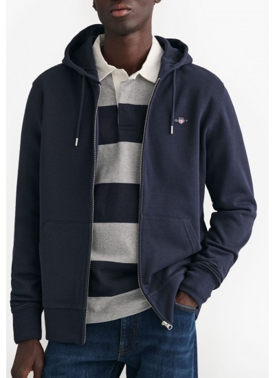 Ανδρικές Ζακέτες Pascal.Zip Μπλε Βαμβάκι Pepe Jeans
