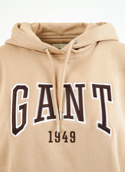 Γυνακεία Φούτερ Arc.Hoodie Σκούρο Μπλε Βαμβάκι GANT