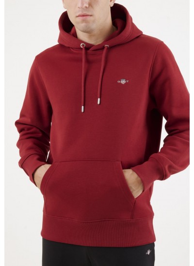 Ανδρικά Φούτερ Tech.Hoodie Μαύρο Βαμβάκι Guess