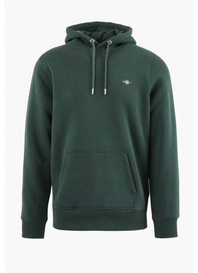 Ανδρικά Φούτερ Tech.Hoodie Μαύρο Βαμβάκι Guess