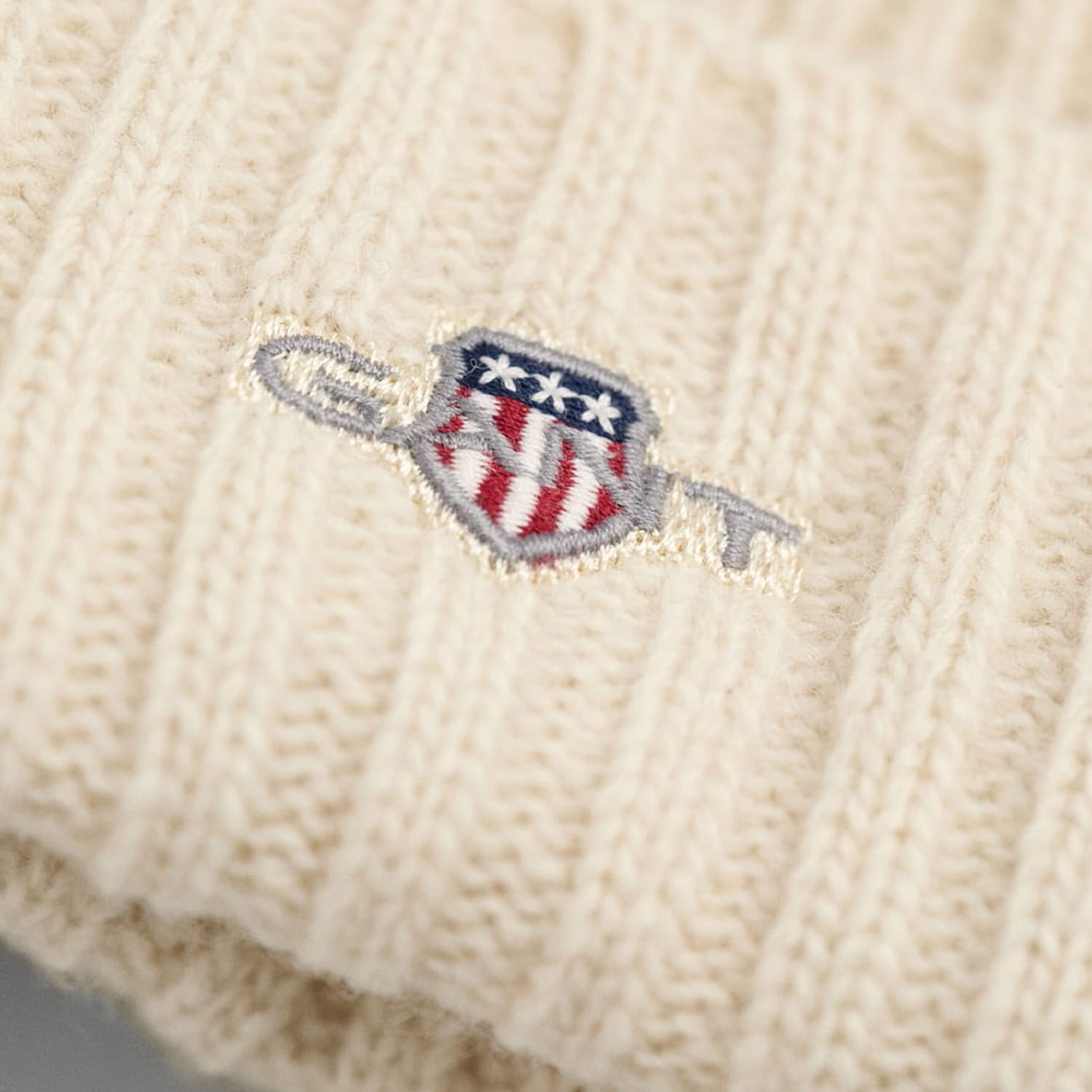 Ανδρικοί Σκούφοι Shield.Beanie Μπεζ Μαλλί GANT
