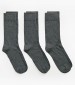 Men Socks Soft.3pack Grey Cotton GANT