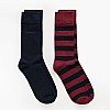 Ανδρικές Κάλτσες Striped.2pack Μπορντό Βαμβάκι GANT Ανδρικές Κάλτσες Striped.2pack Μπορντό Βαμβάκι GANT
