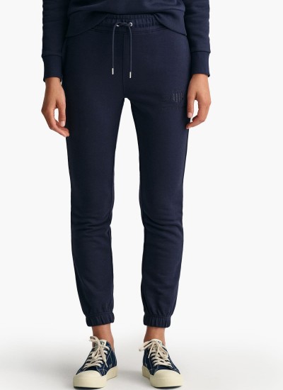 Women Trousers Ton.Spants DarkBlue Cotton GANT