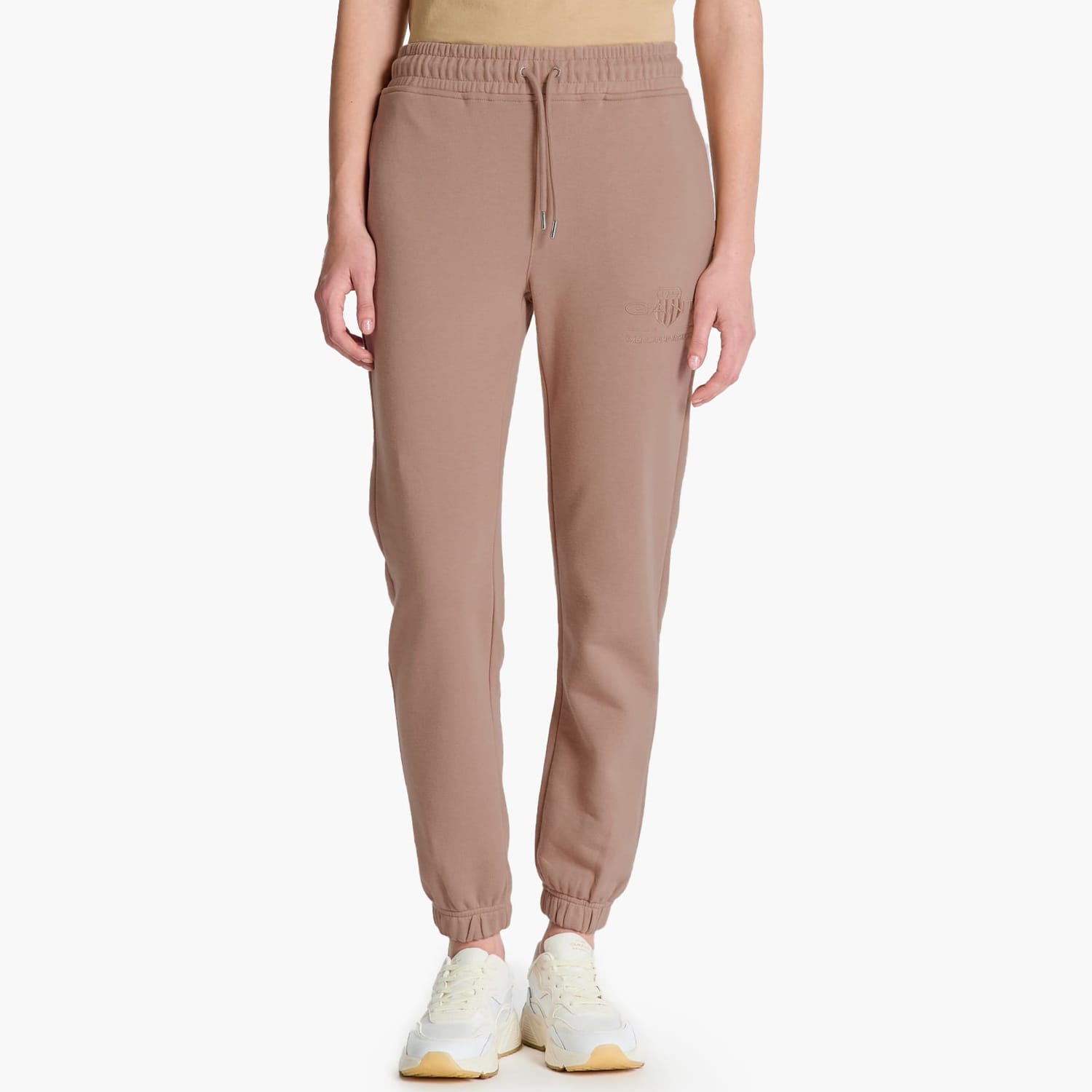 Γυναικεία Παντελόνια Ton.Spants Καφέ Βαμβάκι GANT