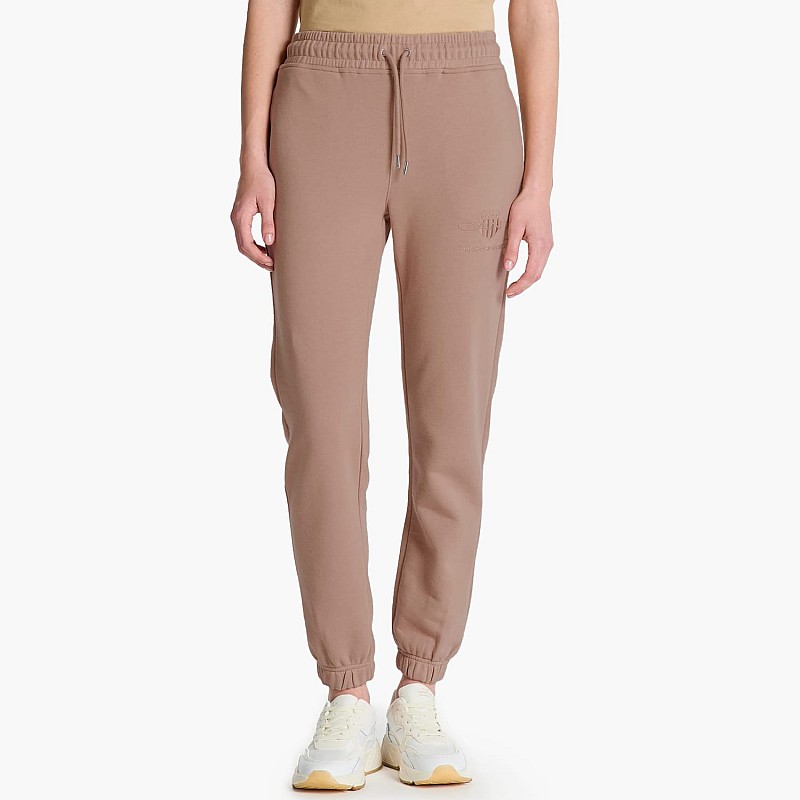 Women Trousers Ton.Spants Brown Cotton GANT