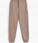 Women Trousers Ton.Spants Brown Cotton GANT