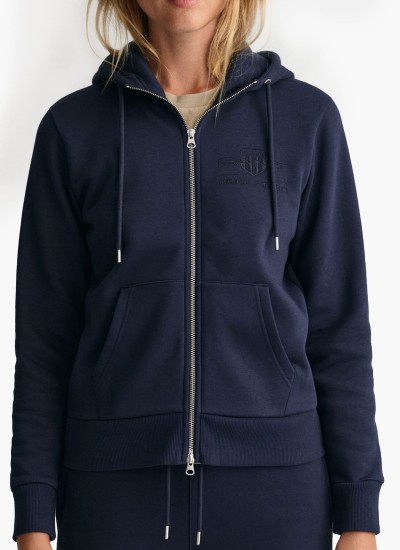 Women Cardigans Ton.Zip DarkBlue Cotton GANT