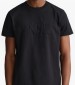 Men T-Shirts Tonal.Shield Black Cotton GANT