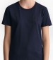 Women T-Shirts - Tops Tonal.Ss DarkBlue Cotton GANT