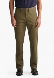 Men Pants Twill.Chino Olive Cotton GANT