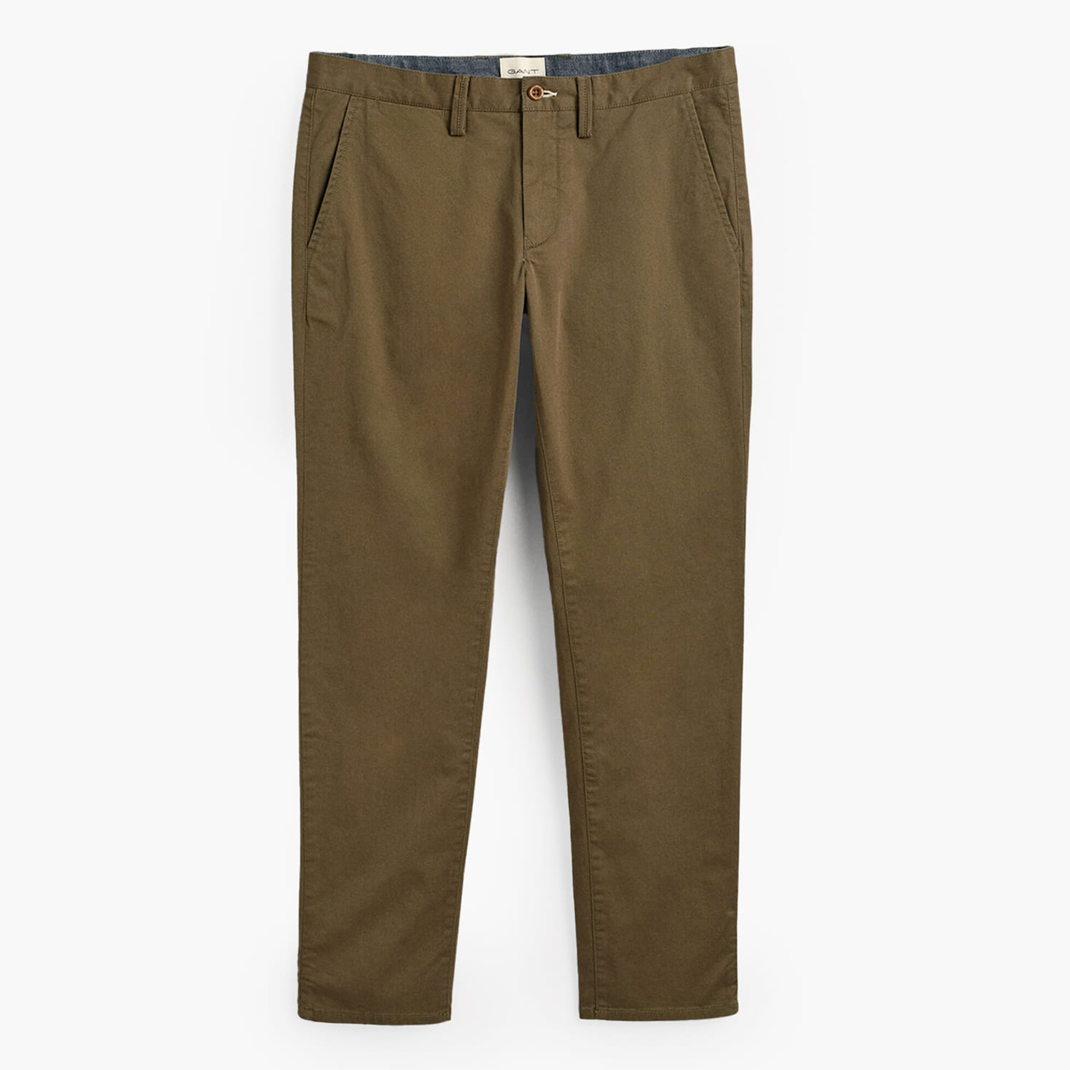 Ανδρικά Παντελόνια Twill.Chino Λαδί Βαμβάκι GANT
