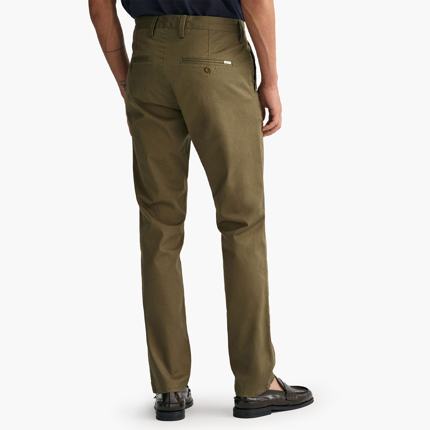 Ανδρικά Παντελόνια Twill.Chino Λαδί Βαμβάκι GANT Ανδρικά Παντελόνια Twill.Chino Λαδί Βαμβάκι GANT