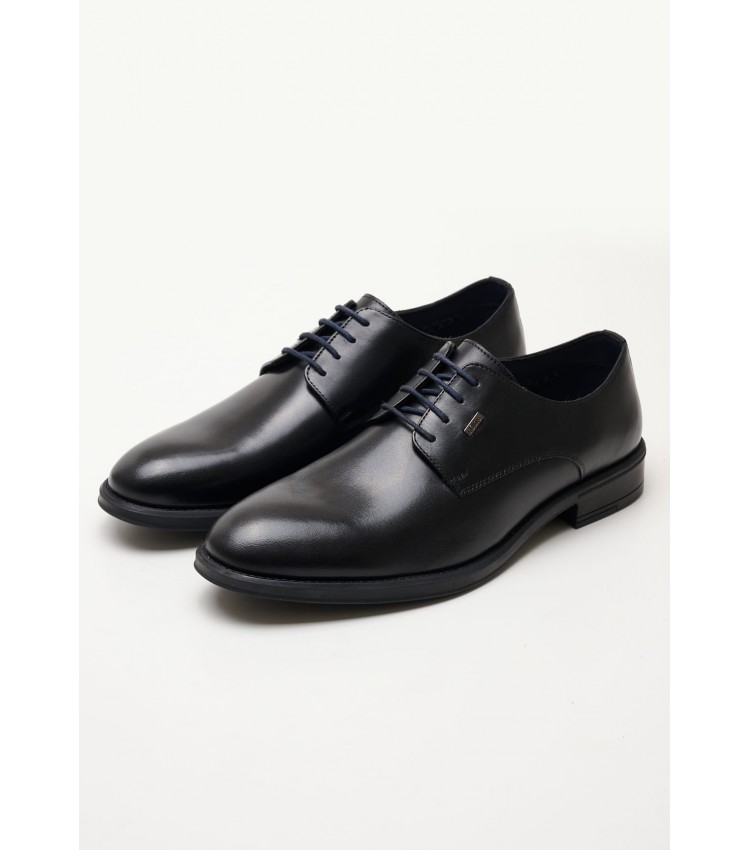 Men Shoes 13202 Black Leather S.Oliver