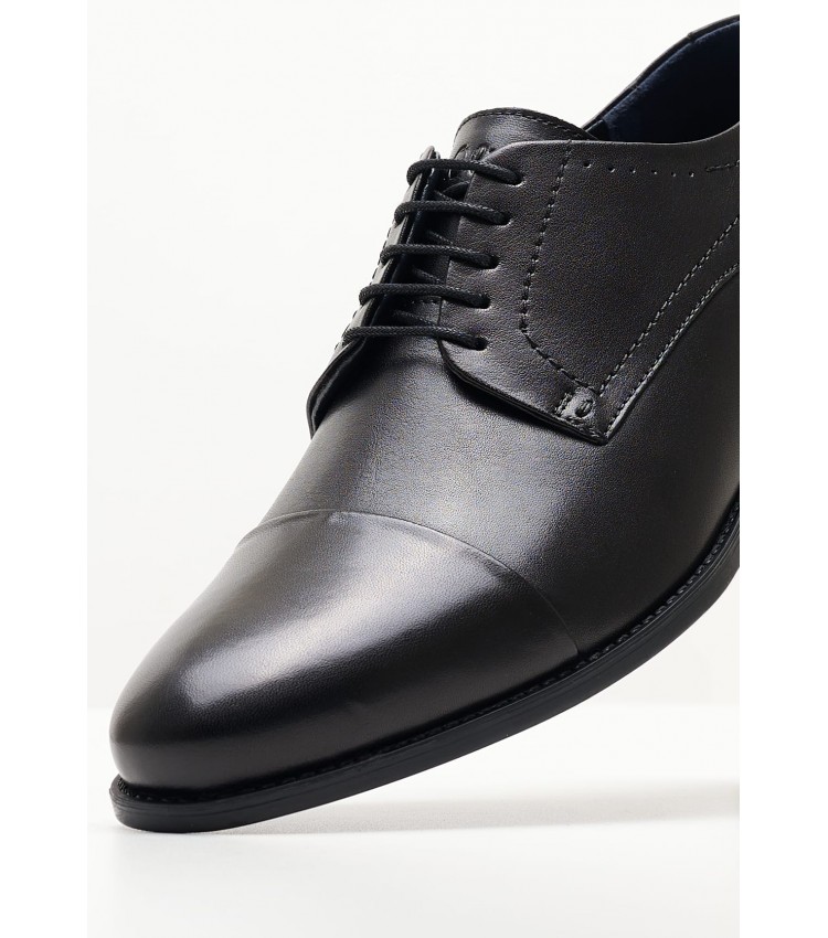 Men Shoes 13205 Black Leather S.Oliver