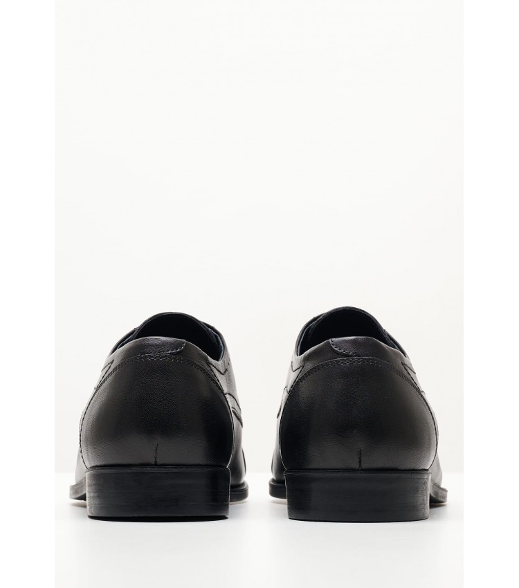 Ανδρικά Παπούτσια Δετά 13205 Μαύρο Δέρμα S.Oliver