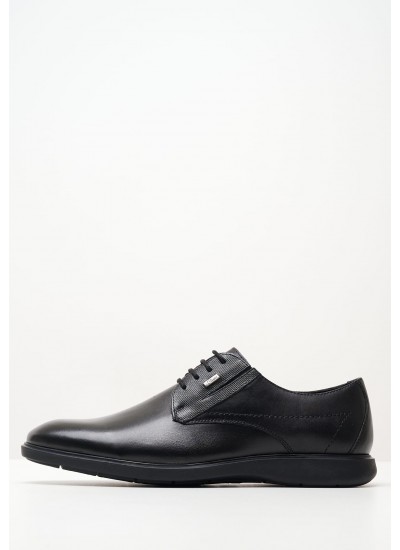 Men Shoes 13609 Black Leather S.Oliver