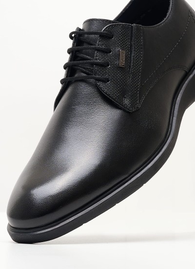 Men Shoes 13609 Black Leather S.Oliver