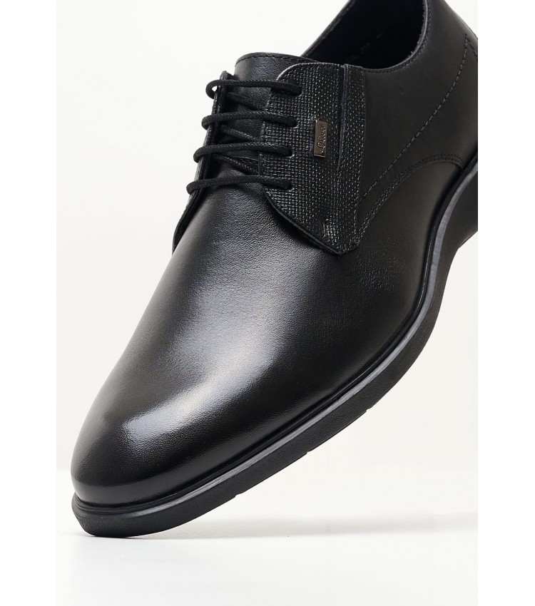 Men Shoes 13609 Black Leather S.Oliver