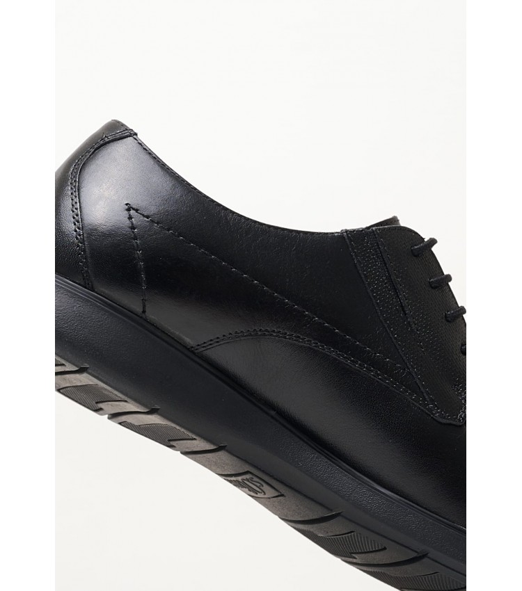 Men Shoes 13609 Black Leather S.Oliver