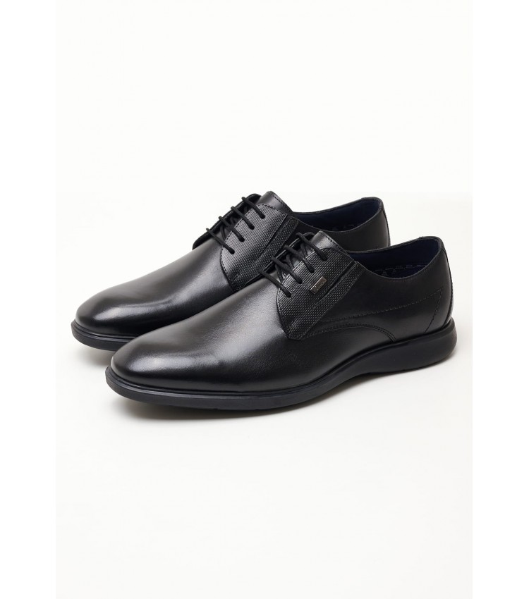 Men Shoes 13609 Black Leather S.Oliver