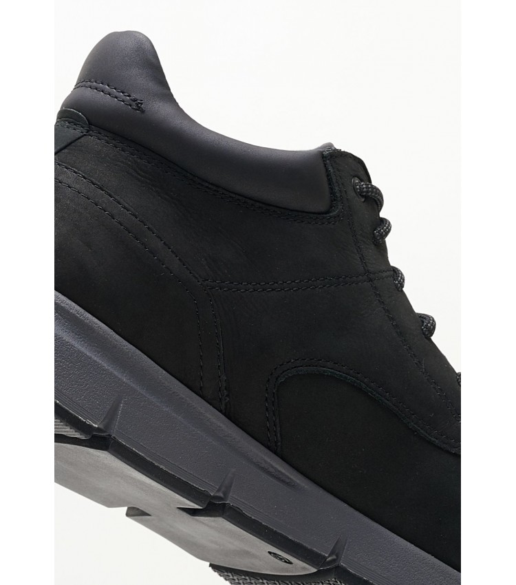 Men Boots 15204 Black Nubuck Leather S.Oliver